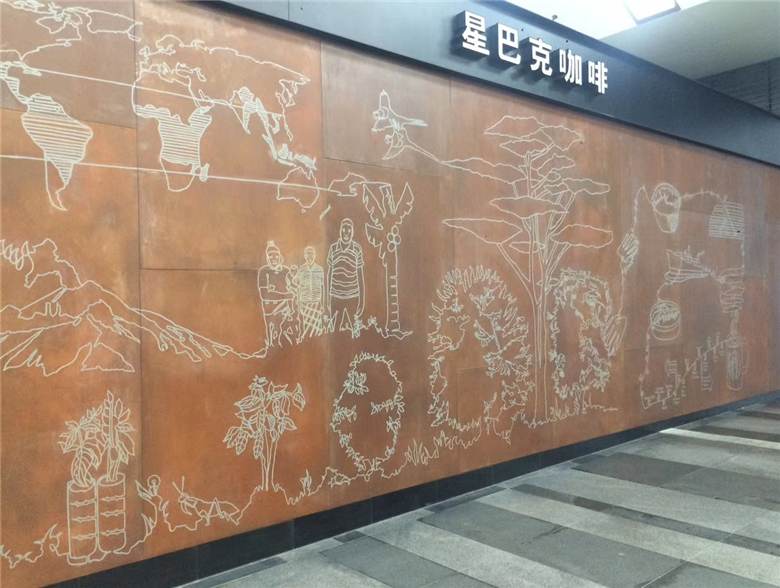 准格尔耐候钢幕墙